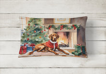 Load image into Gallery viewer, Vizsla Cozy Christmas Throw Pillow