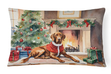 Load image into Gallery viewer, Vizsla Cozy Christmas Throw Pillow