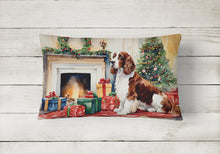 Load image into Gallery viewer, Welsh Springer Spaniel Cozy Christmas Throw Pillow