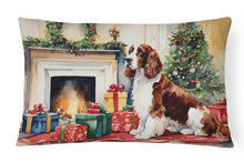 Load image into Gallery viewer, Welsh Springer Spaniel Cozy Christmas Throw Pillow