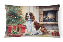 Load image into Gallery viewer, Welsh Springer Spaniel Cozy Christmas Throw Pillow
