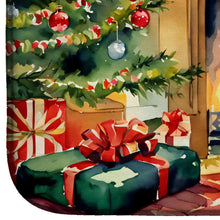 Load image into Gallery viewer, Welsh Terrier Cozy Christmas Dish Drying Mat