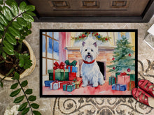 Load image into Gallery viewer, Westie Cozy Christmas Doormat-24x36 Indoor / Outdoor Rug | Made in USA