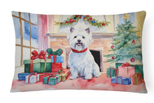Load image into Gallery viewer, Westie Cozy Christmas Throw Pillow