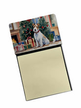 Load image into Gallery viewer, Fox Terrier Cozy Christmas Sticky Note Holder- Refiilable Desk Accessory Note Pad