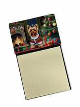 Load image into Gallery viewer, Yorkshire Terrier Cozy Christmas Sticky Note Holder- Refiilable Desk Accessory Note Pad