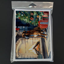 Load image into Gallery viewer, Boxer Cozy Christmas Greeting Cards - Blank Note Cards – 8-Pack of Artist-Designed Cards with Envelopes