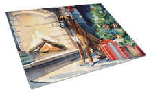 Load image into Gallery viewer, Boxer Cozy Christmas Glass Cutting Boards – Durable, Decorative Kitchen Art Large
