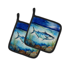 Load image into Gallery viewer, Bluefin Tuna Pot Holders - Set of 2 Decorative Kitchen Helpers | Made in the USA
