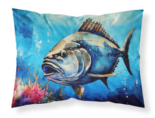 Load image into Gallery viewer, Bluefin Tuna Standard Pillowcase – Artistic Decorative Front, White Back