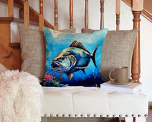 Load image into Gallery viewer, Bluefin Tuna Throw Pillow - 14x14 Decorative Pillow – Art for Your Home &amp; Patio