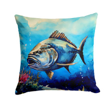 Load image into Gallery viewer, Bluefin Tuna Throw Pillow - 14x14 Decorative Pillow – Art for Your Home &amp; Patio