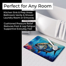 Load image into Gallery viewer, Bluefin Tuna Memory Foam Kitchen Mat DAC2773RUG