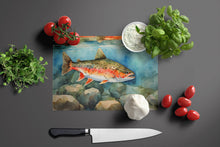 Load image into Gallery viewer, Brook Trout Glass Cutting Boards – Durable, Decorative Kitchen Art Large