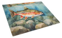Load image into Gallery viewer, Brook Trout Glass Cutting Boards – Durable, Decorative Kitchen Art Large