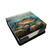 Load image into Gallery viewer, Brook Trout PU Leather Note Paper Holder