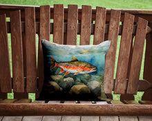 Load image into Gallery viewer, Brook Trout Throw Pillow - 14x14 Decorative Pillow – Art for Your Home &amp; Patio