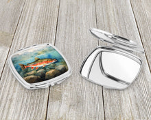Load image into Gallery viewer, Brook Trout Compact Mirror – Stylish Purse Mirror with Artistic Covers