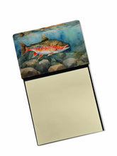 Load image into Gallery viewer, Brook Trout Sticky Note Holder- Refiilable Desk Accessory Note Pad