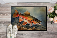 Load image into Gallery viewer, Brook Trout Doormat - Large 24x36 – Indoor/Outdoor Floor Mat with Artistic Flair
