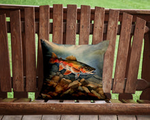 Load image into Gallery viewer, Brook Trout Throw Pillow - 14x14 Decorative Pillow – Art for Your Home &amp; Patio