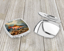 Load image into Gallery viewer, Brook Trout Compact Mirror – Stylish Purse Mirror with Artistic Covers