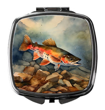 Load image into Gallery viewer, Brook Trout Compact Mirror – Stylish Purse Mirror with Artistic Covers