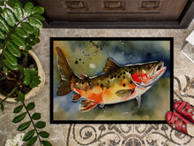 Load image into Gallery viewer, Brook Trout Doormat - Large 24x36 – Indoor/Outdoor Floor Mat with Artistic Flair