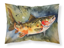 Load image into Gallery viewer, Brook Trout Standard Pillowcase – Artistic Decorative Front, White Back