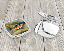 Load image into Gallery viewer, Brook Trout Compact Mirror – Stylish Purse Mirror with Artistic Covers