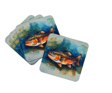 Load image into Gallery viewer, Brown Trout Coasters - Set of 4 Lightweight Foam, Absorbent Drink Coasters