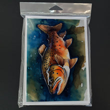 Load image into Gallery viewer, Brown Trout Greeting Cards - Blank Note Cards – 8-Pack of Artist-Designed Cards with Envelopes