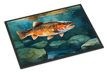 Load image into Gallery viewer, Brown Trout Doormat - Large 24x36 – Indoor/Outdoor Floor Mat with Artistic Flair