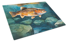 Load image into Gallery viewer, Brown Trout Glass Cutting Boards – Durable, Decorative Kitchen Art Large