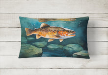 Load image into Gallery viewer, Brown Trout Throw Pillow