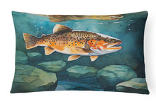 Load image into Gallery viewer, Brown Trout Throw Pillow