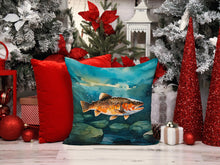 Load image into Gallery viewer, Brown Trout Throw Pillow - 14x14 Decorative Pillow – Art for Your Home &amp; Patio