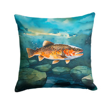Load image into Gallery viewer, Brown Trout Throw Pillow