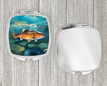 Load image into Gallery viewer, Brown Trout Compact Mirror – Stylish Purse Mirror with Artistic Covers
