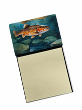 Load image into Gallery viewer, Brown Trout Sticky Note Holder- Refiilable Desk Accessory Note Pad