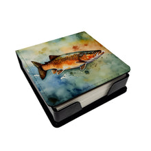 Load image into Gallery viewer, Brown Trout PU Leather Note Paper Holder