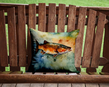 Load image into Gallery viewer, Brown Trout Throw Pillow - 14x14 Decorative Pillow – Art for Your Home &amp; Patio