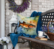 Load image into Gallery viewer, Brown Trout Throw Pillow