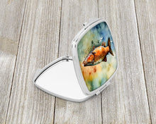 Load image into Gallery viewer, Brown Trout Compact Mirror – Stylish Purse Mirror with Artistic Covers