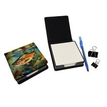 Load image into Gallery viewer, Brown Trout PU Leather Note Paper Holder