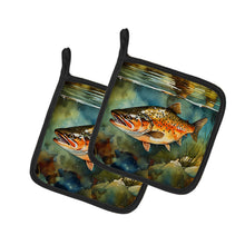Load image into Gallery viewer, Brown Trout Pot Holders - Set of 2 Decorative Kitchen Helpers | Made in the USA
