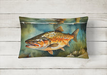 Load image into Gallery viewer, Brown Trout Throw Pillow