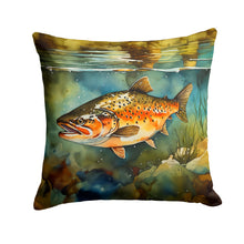 Load image into Gallery viewer, Brown Trout Throw Pillow