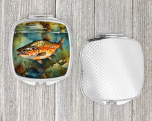 Load image into Gallery viewer, Brown Trout Compact Mirror – Stylish Purse Mirror with Artistic Covers