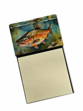 Load image into Gallery viewer, Brown Trout Sticky Note Holder- Refiilable Desk Accessory Note Pad